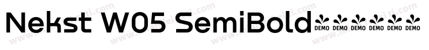 Nekst W05 SemiBold字体转换